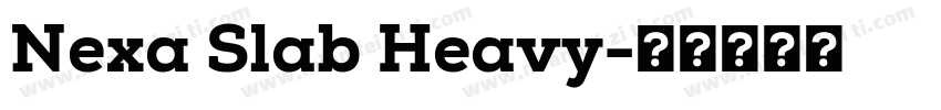 Nexa Slab Heavy字体转换